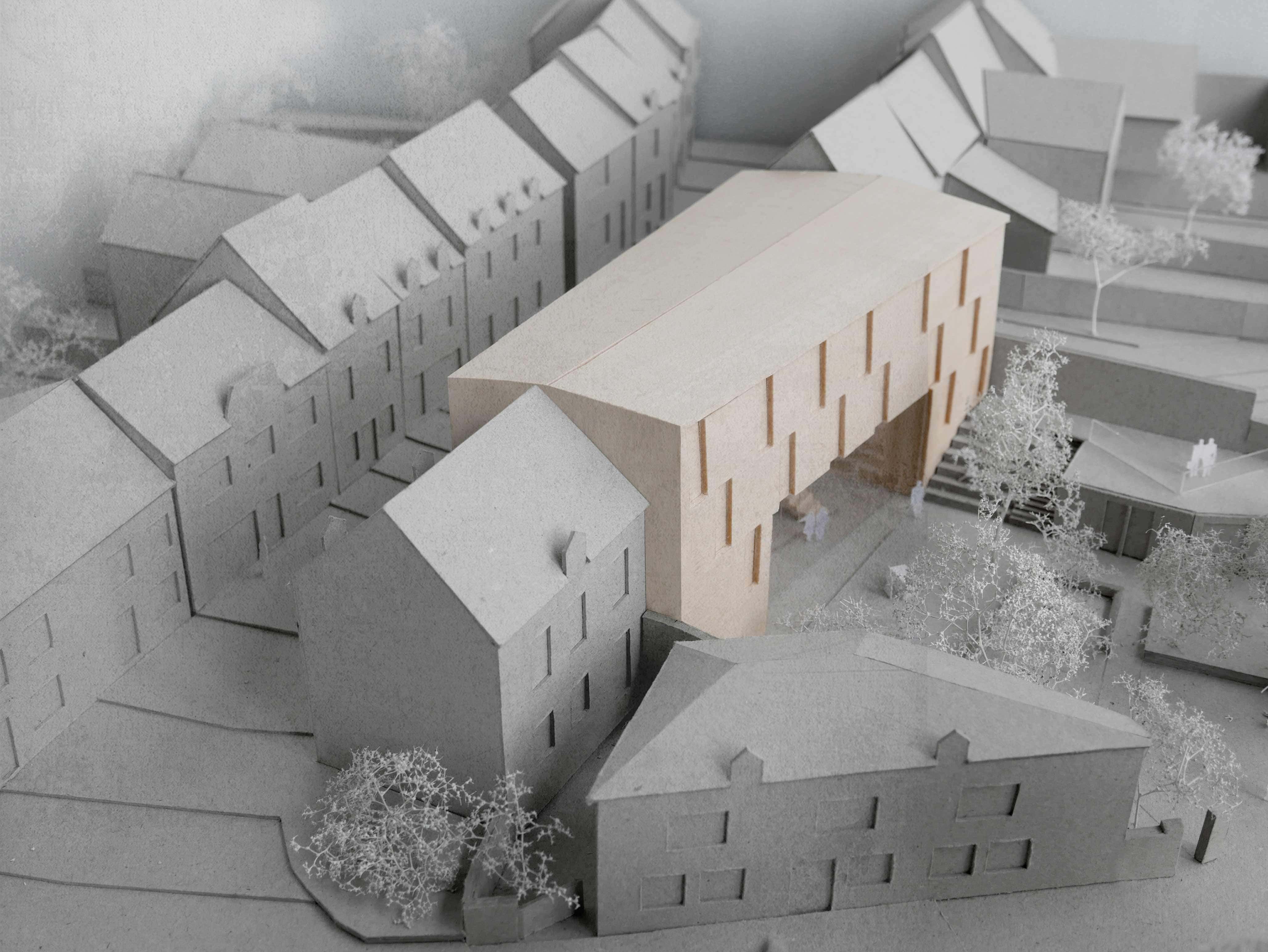 Maquette. Création d'un gîte intercommunal à Josselin.