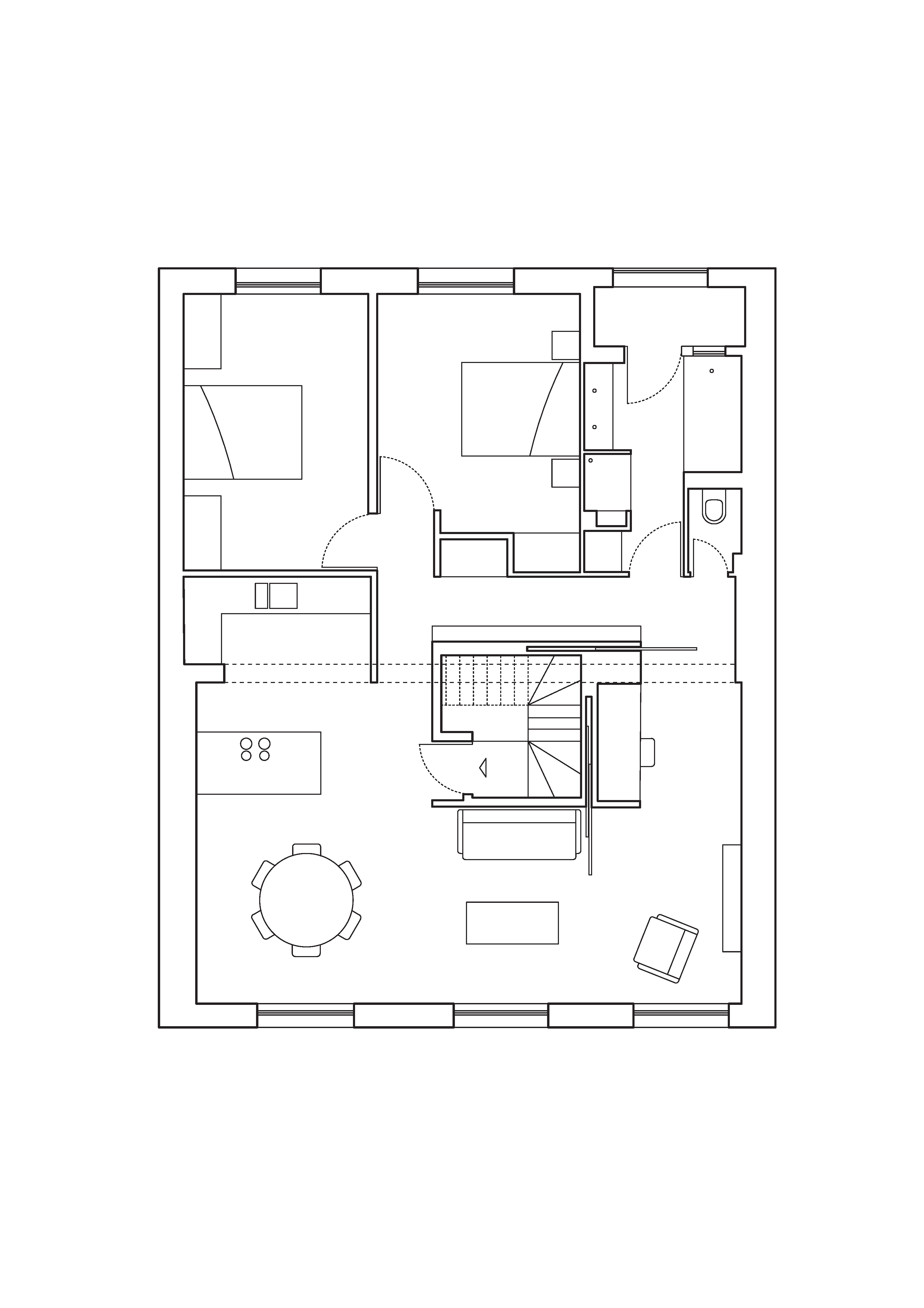 Plan. Rénovation d'un appartement à Rennes.