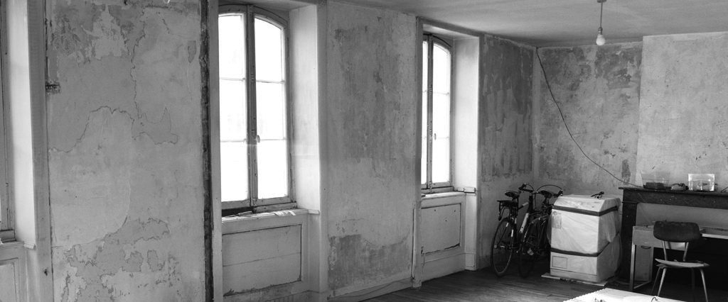 Vue de l'appartement existant. Création d'un duplex à Rennes.