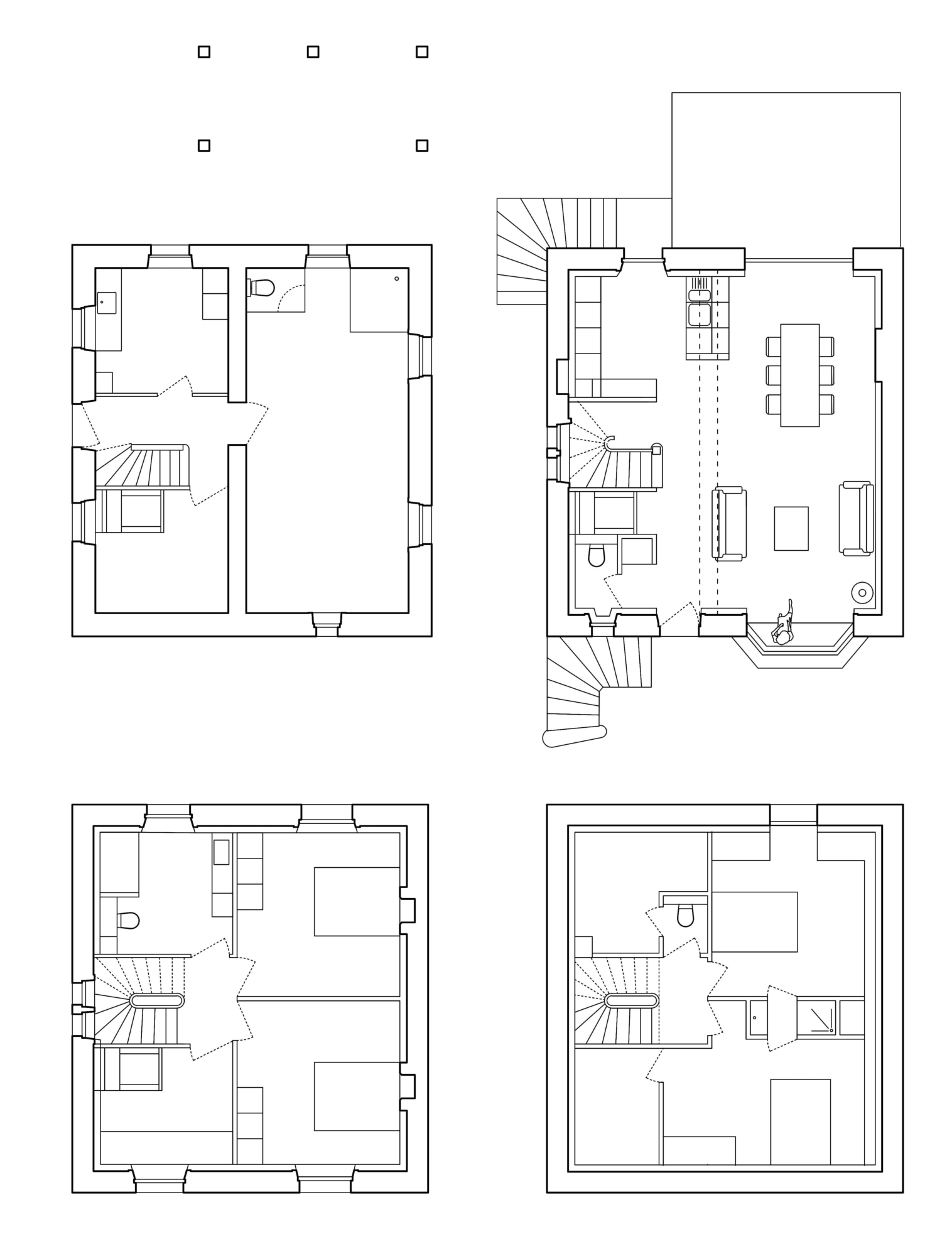 Plans. Rénovation d'une maison individuelle à Saint-Malo.